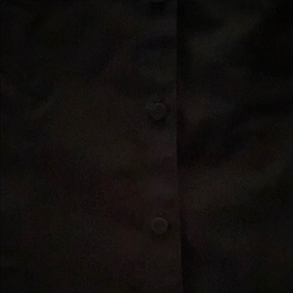 Talbots Black Sleeveless Button Down Shirt - Picture 3 of 5